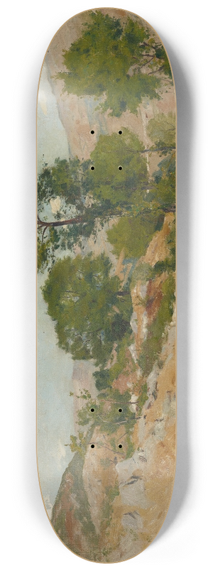 Hans Tichy - Bei Anticoli 8.25 inch art skate deck