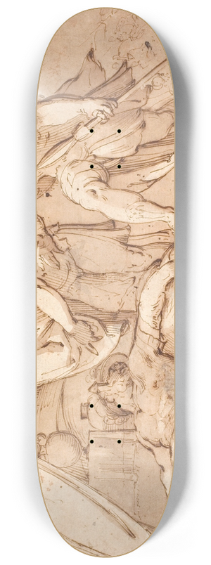 Hans von Aachen - Jael and Sisera 8.25 inch art skate deck