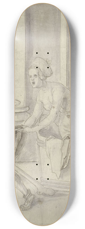 Hans von Kulmbach - Jester in the ladies pool 8.25 inch art skate deck