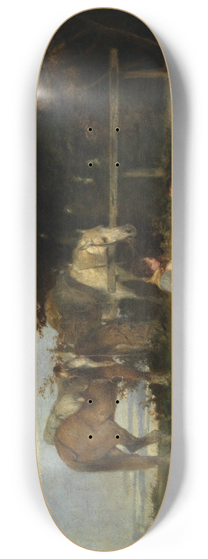 Hans Von Mares - Rast am Waldesrand 8.25 inch art skate deck