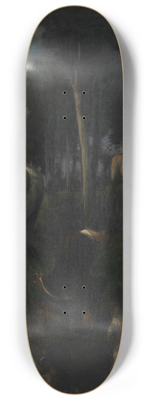 Hans Von Mares - The Three Horsemen II; Saint Hubert 8.25 inch art skate deck