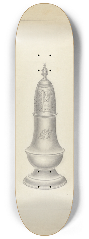 Hans Westendorff - Silver Salt Cellar 8.25 inch art skate deck