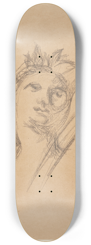 Harald Giersing - Hoved Studie efter Raphael 8.25 inch art skate deck