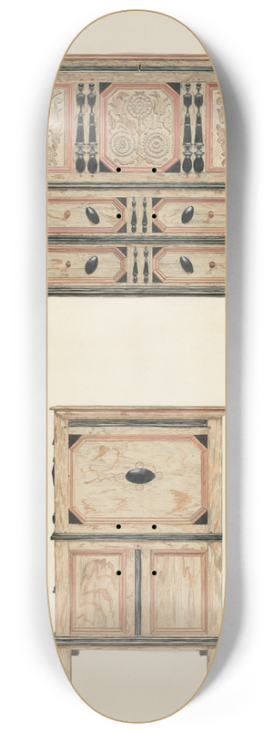 Harold Merriam - Tulip and Sunflower Chest 8.25 inch art skate deck