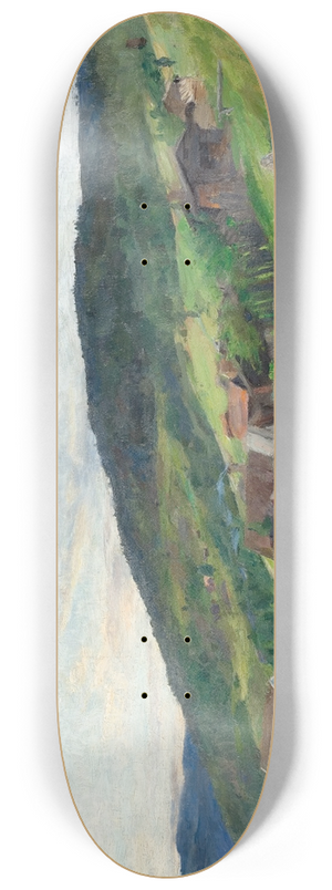 Harriet Backer - Landscape, Eggeda 8.25 inch art skate deck