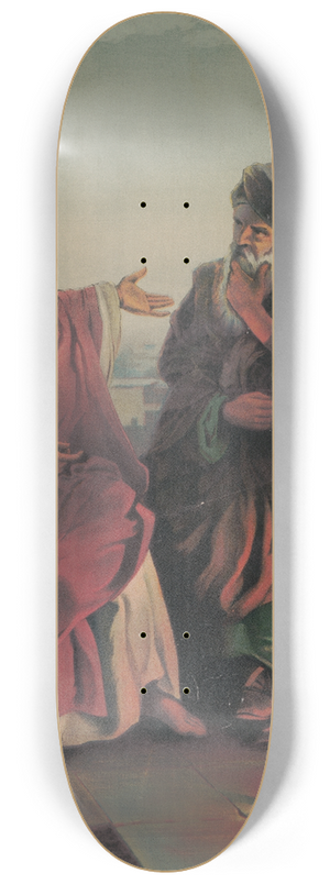 Harris, Jones & Co - Christ and Nicodemus 8.25 inch art skate deck