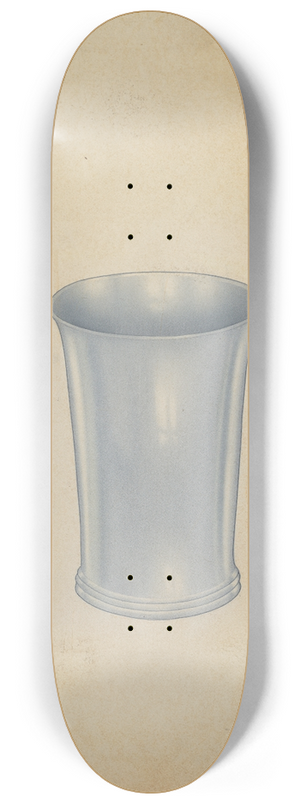 Harry Goodman - Silver Beaker 8.25 inch art skate deck
