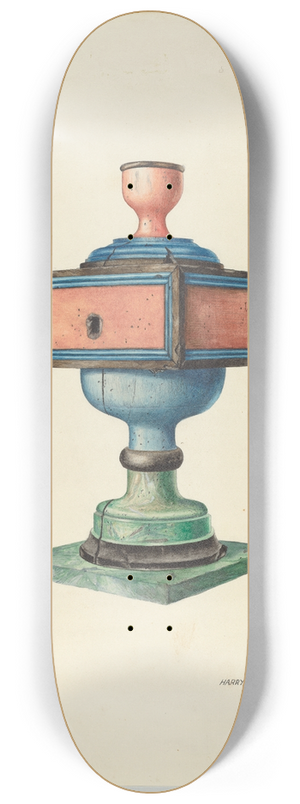 Harry Mann Waddell - Candlestick (Ecclesiastical) 8.25 inch art skate deck