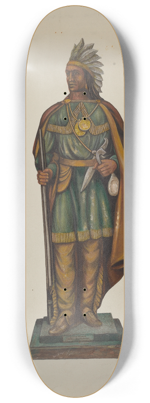 Harry Mann Waddell - Cigar Store Indian 8.25 inch art skate deck