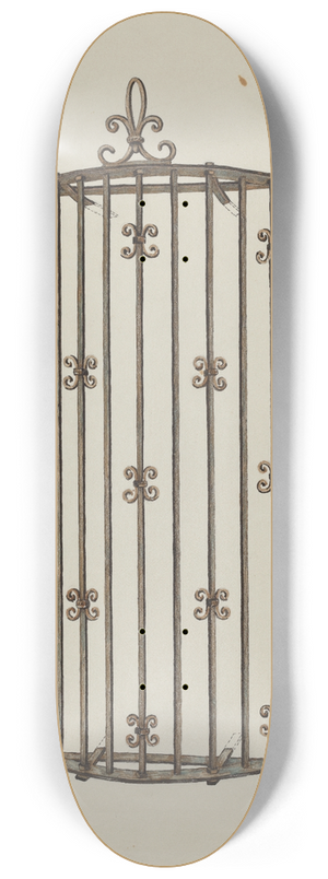 Harry Mann Waddell - Window Grille 8.25 inch art skate deck