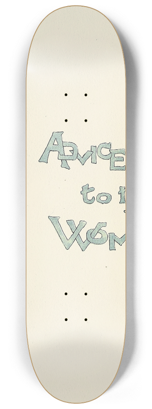 Harry Whitney McVickar - Matrimonial advice pl11 8.25 inch art skate deck