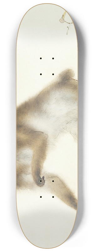 Hashimoto Kansetsu - Old Monkey with Cherry in Autumn 8.25 inch art skate deck