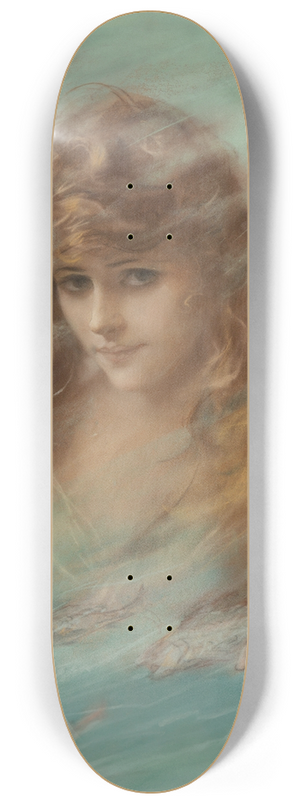 Haskell Coffin - Woman Among Fish 8.25 inch art skate deck