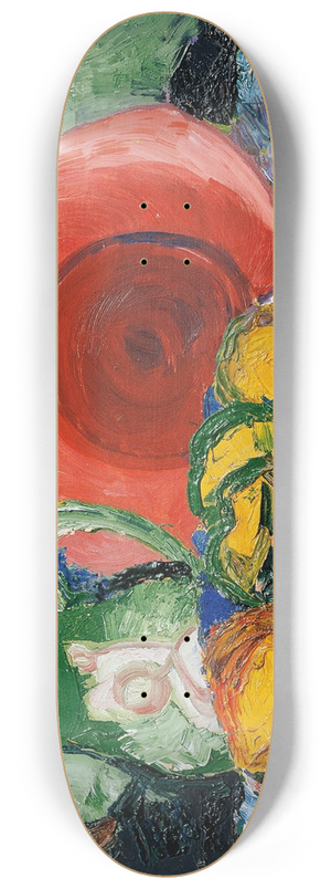 Hedwig Wagner - Stillleben mit rotem Teller, Krug und Zitrone 8.25 inch art skate deck