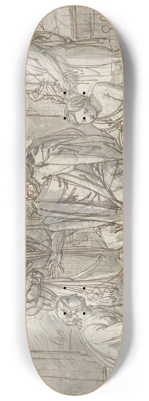 Heinrich Friedrich Fger - Belisarius Begging for Alms 8.25 inch art skate deck