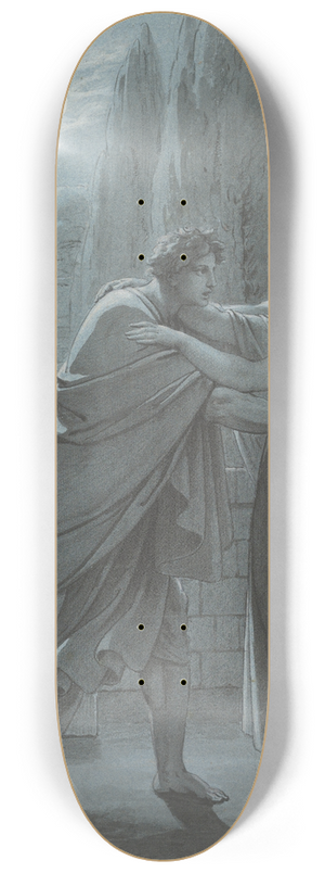 Heinrich Friedrich Fger - Lais Taking Aristipp by Surprise ca. 1801 8.25 inch art skate deck