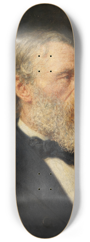 Heinrich Lessing - Bildnis des Malers Carl Friedrich Lessing 8.25 inch art skate deck