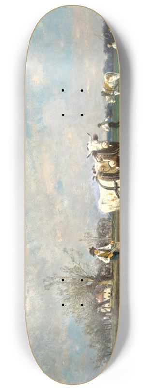 Heinrich Rasch - Bei der Feldarbeit 8.25 inch art skate deck