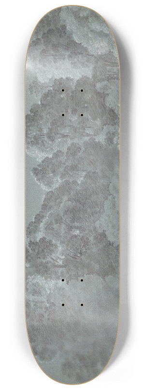 Heinrich Rieter - Forest Treetops Struck by Light 8.25 inch art skate deck