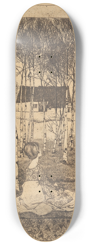 Heinrich Vogeler - Frhling 8.25 inch art skate deck