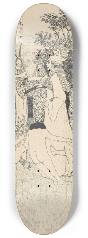 Heinrich Vogeler - Minnetraum 8.25 inch art skate deck