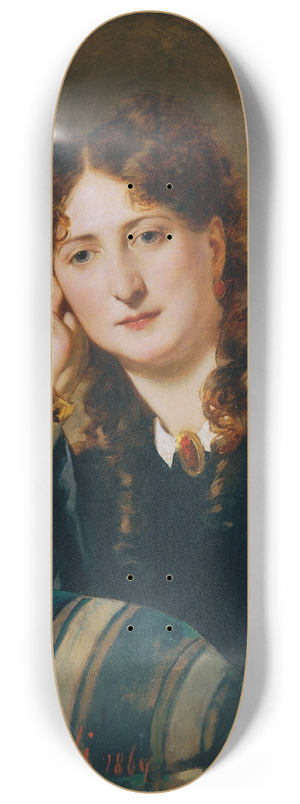 Heinrich von Angeli - Berta Preiss 8.25 inch art skate deck