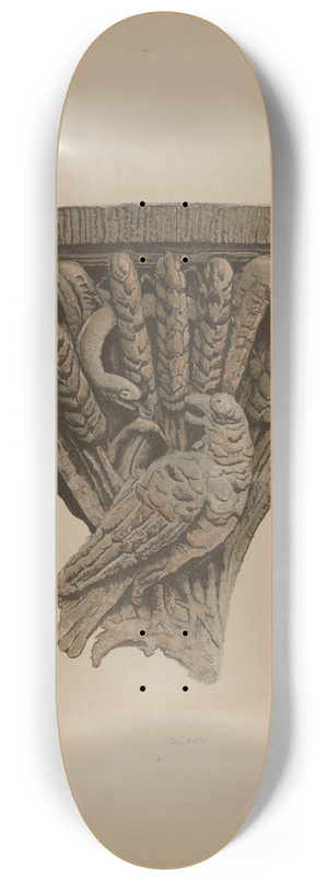 Helen Blumenstiel - Architectural Ornament 8.25 inch art skate deck