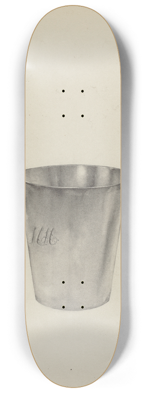 Helen Blumenstiel - Silver Beaker 8.25 inch art skate deck