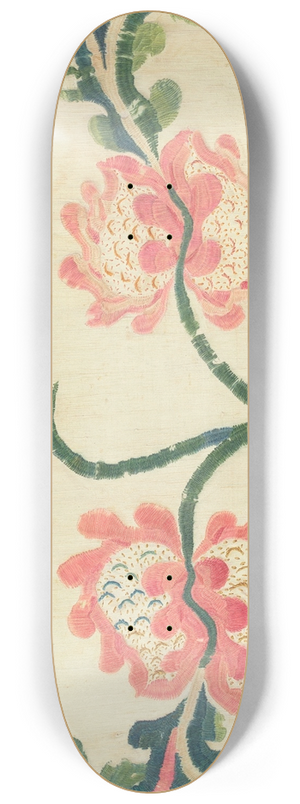 Helen E. Gilman - Crewel Bed Hanging 8.25 inch art skate deck