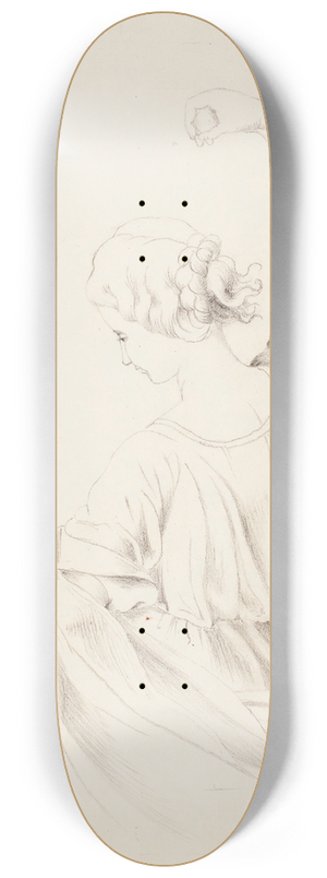 Helene Schjerfbeck - Dancing girl, back 8.25 inch art skate deck