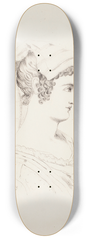 Helene Schjerfbeck - Naisen profiili 8.25 inch art skate deck