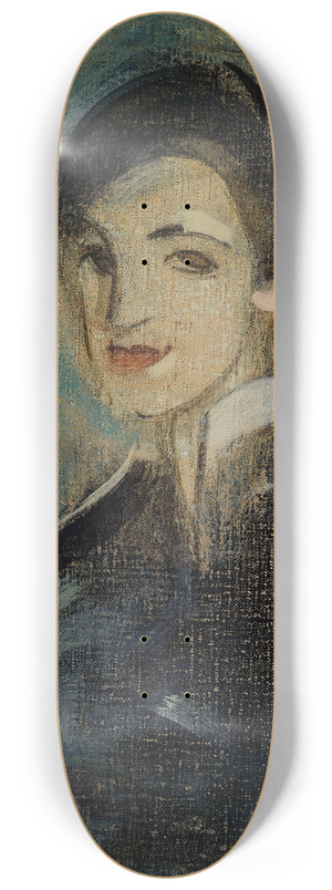Helene Schjerfbeck - Singer In Black 8.25 inch art skate deck