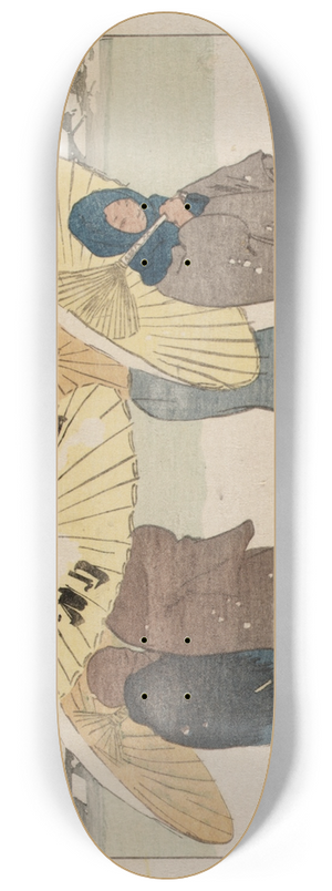 Helen Hyde - A Snowy Day 8.25 inch art skate deck