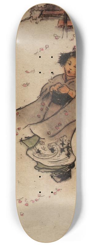 Helen Hyde - Cherry Snow 8.25 inch art skate deck