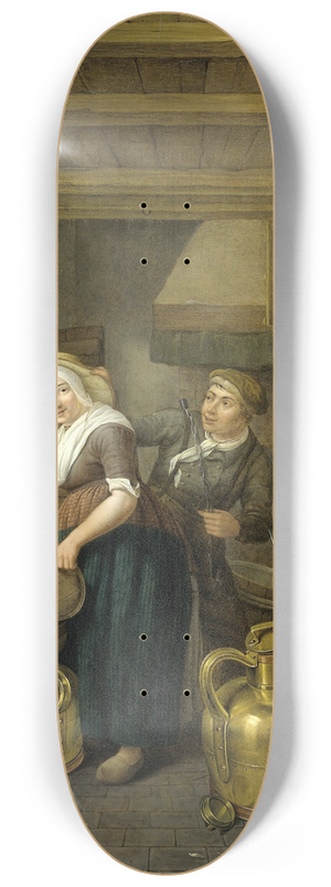 Hendrick van der Burgh - After Milking Time 8.25 inch art skate deck
