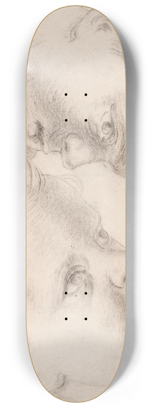 Hendrik Krock - To barnehoveder 8.25 inch art skate deck