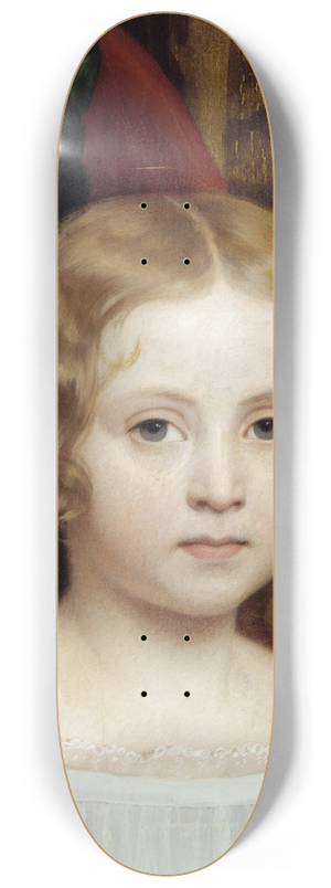 Hendrik Scheffer - Portrait prsum de Jeanne Scheffer 8.25 inch art skate deck