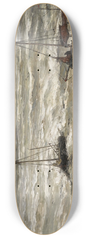Hendrik Willem Mesdag - At Sea 8.25 inch art skate deck