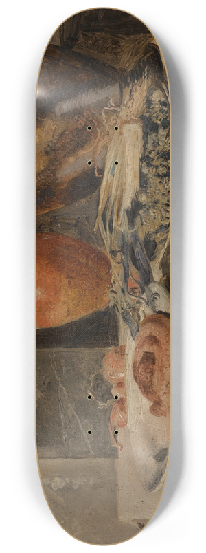 Henri de Braekeleer - Still Life with Jar 8.25 inch art skate deck