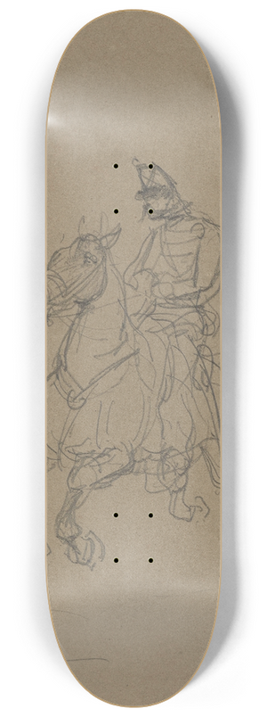 Henri de Toulouse-Lautrec - Ulhan  cheval 8.25 inch art skate deck