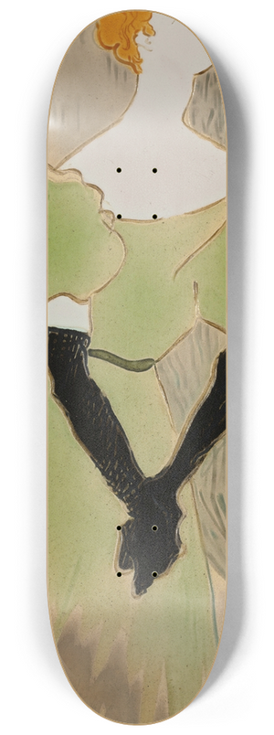 Henri de Toulouse-Lautrec - Yvette Guilbert 8.25 inch art skate deck