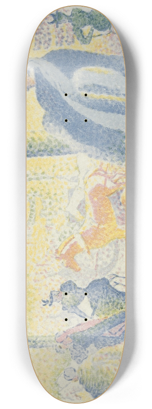 Henri-Edmond Cross - In The Champs Elyses 8.25 inch art skate deck