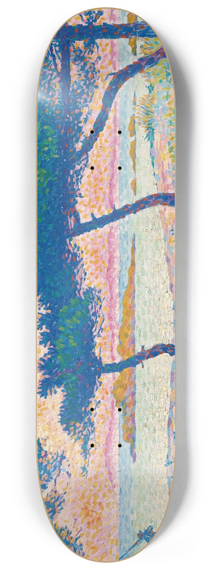 Henri-Edmond Cross - La Plage De Saint-Clair 8.25 inch art skate deck
