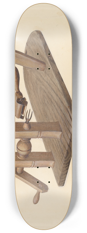 Henrietta S. Hukill - Apple Peeler 8.25 inch art skate deck