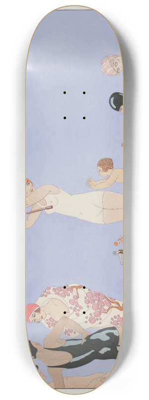 George Barbier - Au Lido 8.25 inch art skate deck