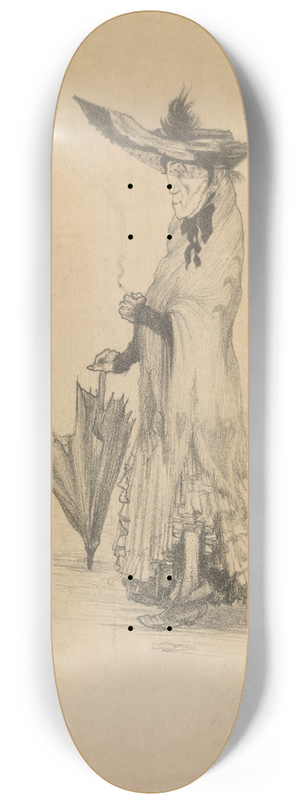 Henri Evenepoel - The Old Whore Madam 8.25 inch art skate deck