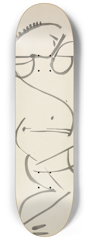 Henri Gaudier-Brzeska - Dancing Figure 8.25 inch art skate deck