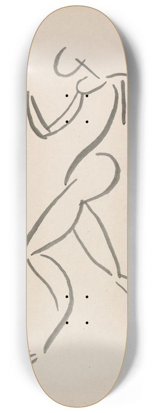 Henri Gaudier-Brzeska - Dancing Figure 8.25 inch art skate deck