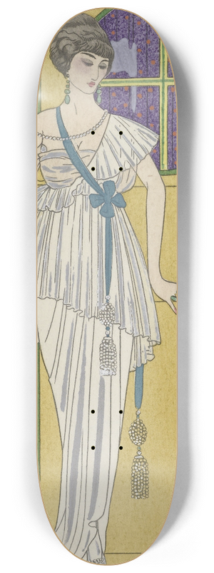 George Barbier - Grande robe du soir 8.25 inch art skate deck