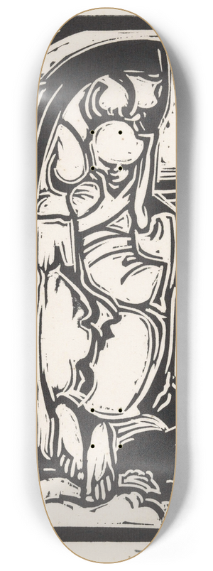 Henri Jonas - Figuur die zijn kin vasthoudt 8.25 inch art skate deck
